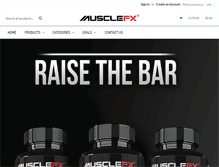 Tablet Screenshot of getmusclefx.com